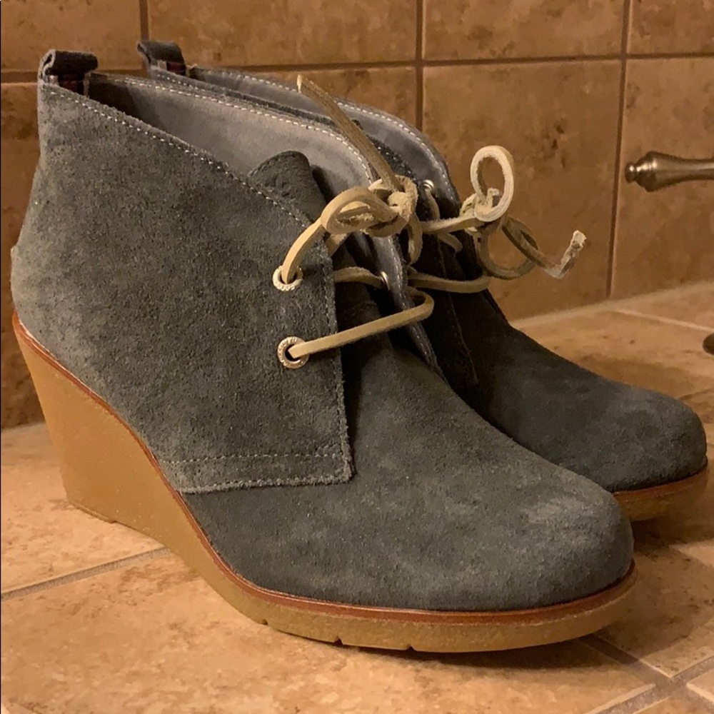 Sperry wedge lace up boot